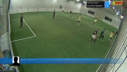 But de Thomas (7-5) - Les Gars Lactics Vs Les Tontons flingueurs - 09/10/17 21:00 - LIGUE 3