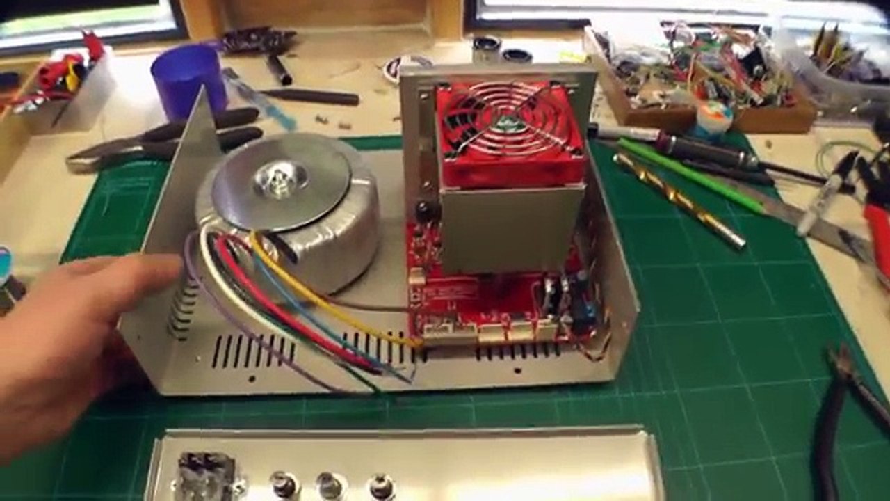 Home Built Bench Power Supply - Enclosure assembly & first power up