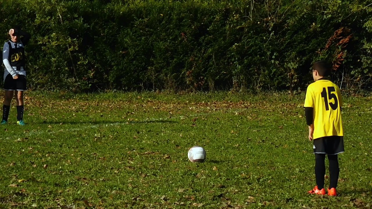 Notre gardien U13-2 (Dimitry) en action