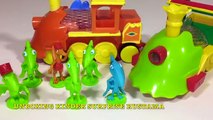 Киндеры Сюрпризы Поезд Динозавров,Unboxing Kinder Surprise Eggs Dinosaur Train