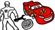 Spiderman Repair Disney Cars Lightning McQueen Coloring Pages for Kids Coloring Book