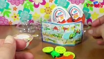 4 Kinder Joy Surprise Eggs unboxing / unwrapping