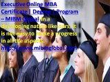 Executive online mba Certificate degree -Program