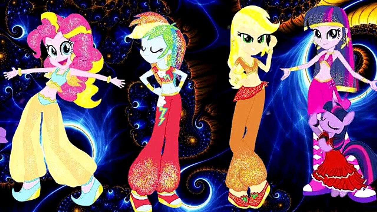 My Little Pony Equestria Girls Mane 6 Transforms into Trolls Movie Branch Princess Poppy