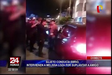 Chimbote: modelo evita pronunciarse sobre detención en aparente estado de ebriedad