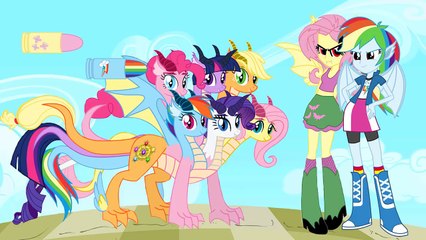 ✿ MLP Equestria Girls DRAGONS Transforms With Animation My Little Pony Love Story Zombie Attack HD