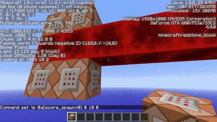 How To Set The World Spawn To A Single Block Using Command Blocks Tutorial English Video Dailymotion