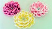 Como tejer fácil y rápido flores en una sola tira- Make creates beautiful flowers cute gifts