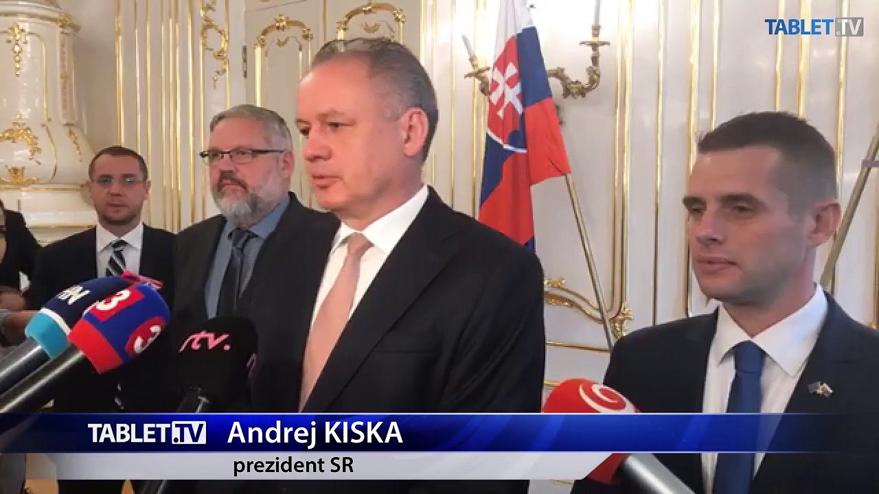 ZÁZNAM: Vyhlásenie prezidenta A. Kisku k župným voľbám