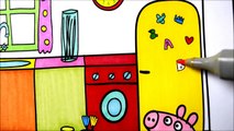 PEPPA PIG Coloring Book Pages Kids Fun Art Activities Videos for Children Learning Rainbow Colors