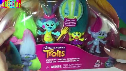 DreamWorks Trolls Movie Toys WILD HAIR PACK Salon Style Fun Unboxing Toy Review | LittleWishes