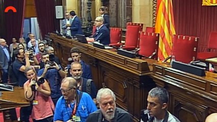Puigdemont ultima su intervención en el Parlament