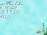 Tabiger Musik Kabel Adapter 35mm USB Audio Interface für Audi VW Jetta GTI GLI Jetta