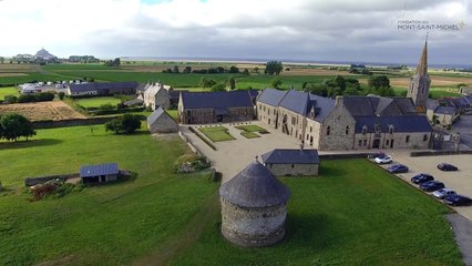 Le Prieuré du Mont-Saint-Michel en vue aérienne