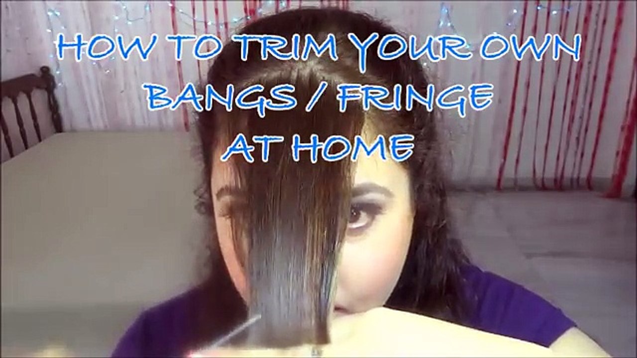 How to trim your own bangs/fringe at home | IndianBeautyReviewer