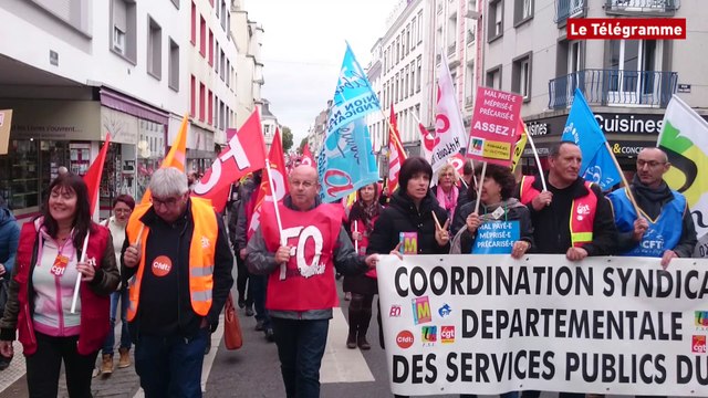 Fonction publique. 1.800 manifestants à Lorient