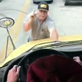 Man rides hood of school bus after driver refuses to open the door