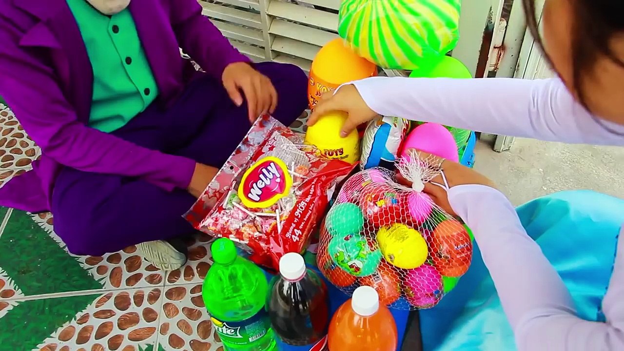 Frozen Elsa Stolen Police Chase Thief Joker | Movie Kids Police Nerf Guns | SURPRISE EGG
