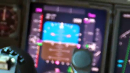 Boeing 747-400 Cockpit - Landing Santiago, RAW DATA ILS