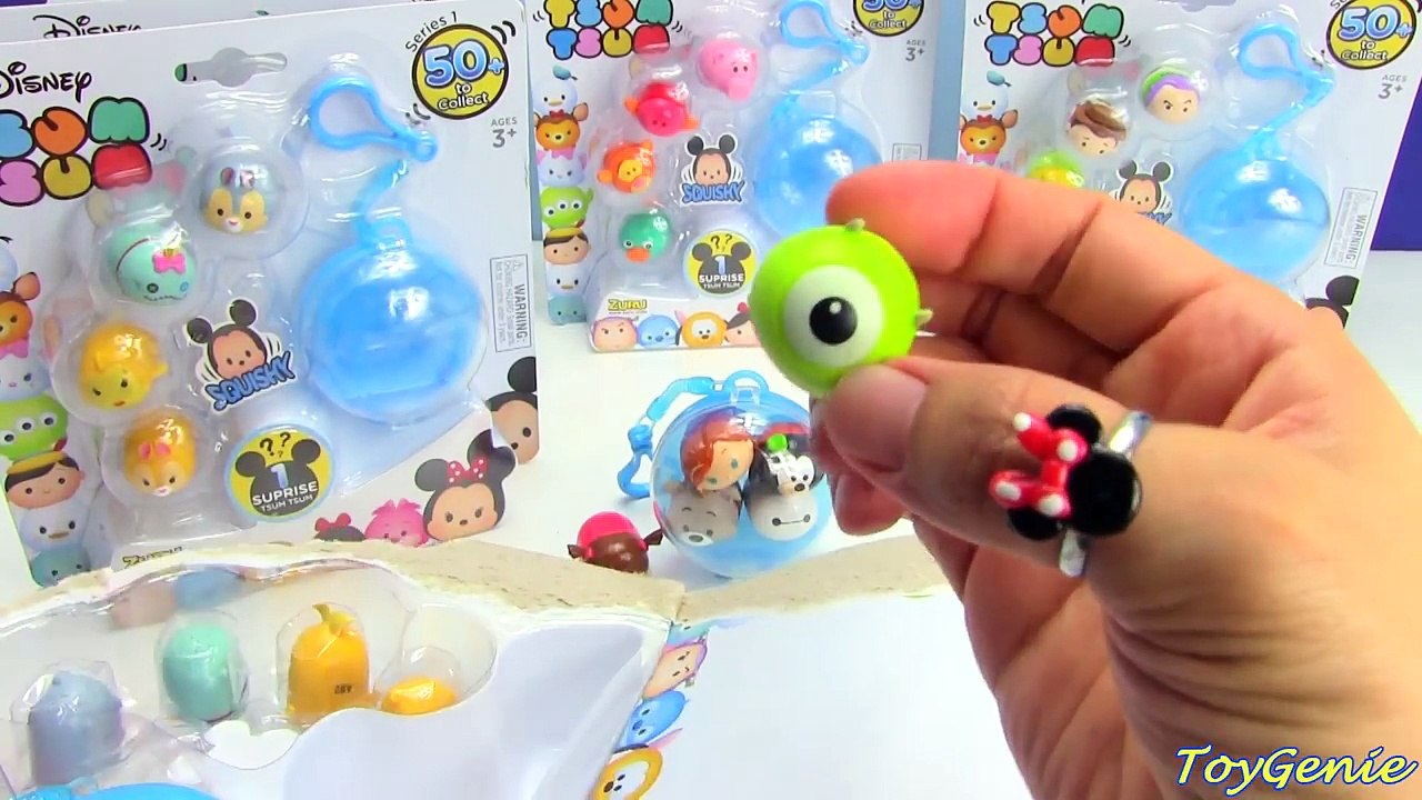 Disney Tsum Tsum Squishy Figure 5 Packs with Surprise