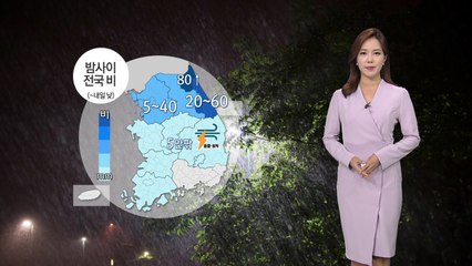 [날씨] 오늘 밤사이 요란한 비...내일 쌀쌀한 아침 / YTN