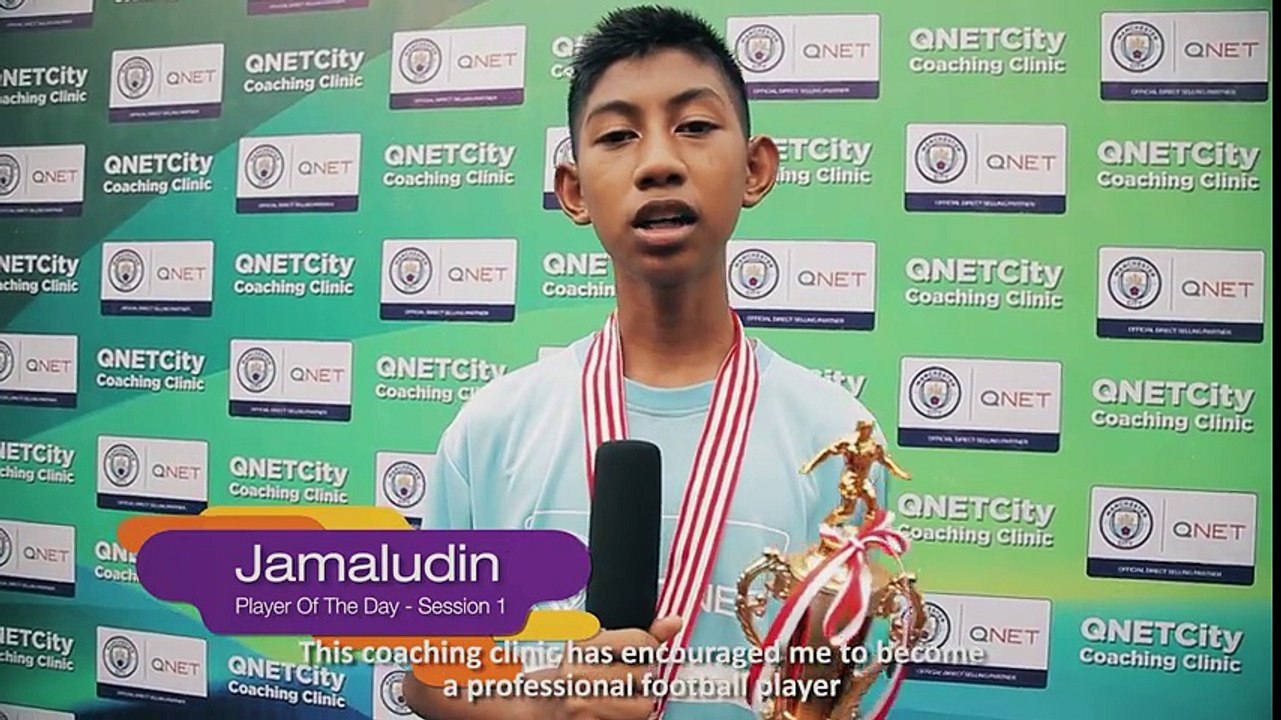 Coaching clinic Qnet Indonesia bersama Manchester City