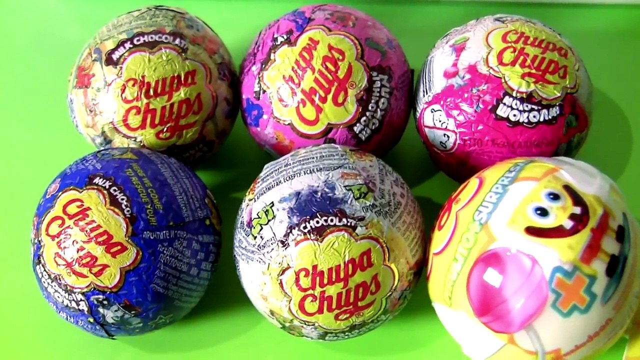 Coleção Chupa Chups Brinquedos Surpresa Peppa Pig BOB Esponja Robocar Poli TOYSBR 로보카 폴리 W