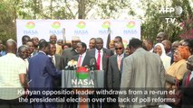 Kenyan opposition leader Odinga abandons poll re-run