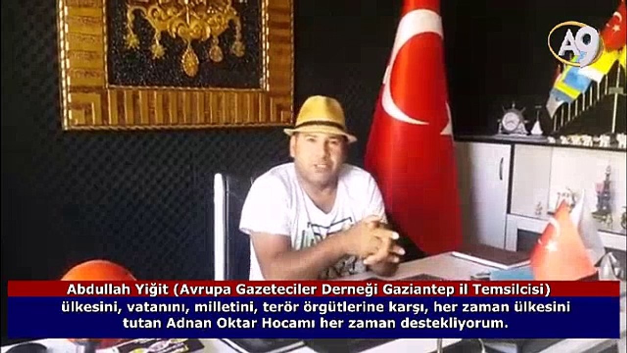 Sn. Abdullah Yiğit'in (Avrupa Gazeteciler Derneği Gaziantep il Temsilcisi) Adnan Oktar ve Eserleri Hakkında Görüşleri