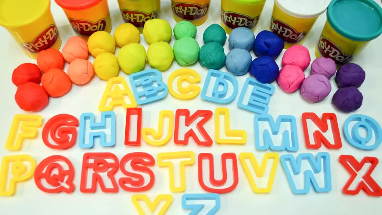 Play Doh ABC for Kids | Learn ABC | The Alphabet Letters - Play Doh Rainbow ABC