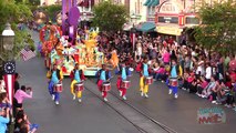 Mickeys Soundsational Parade shot high above Main Street USA at Disneyland