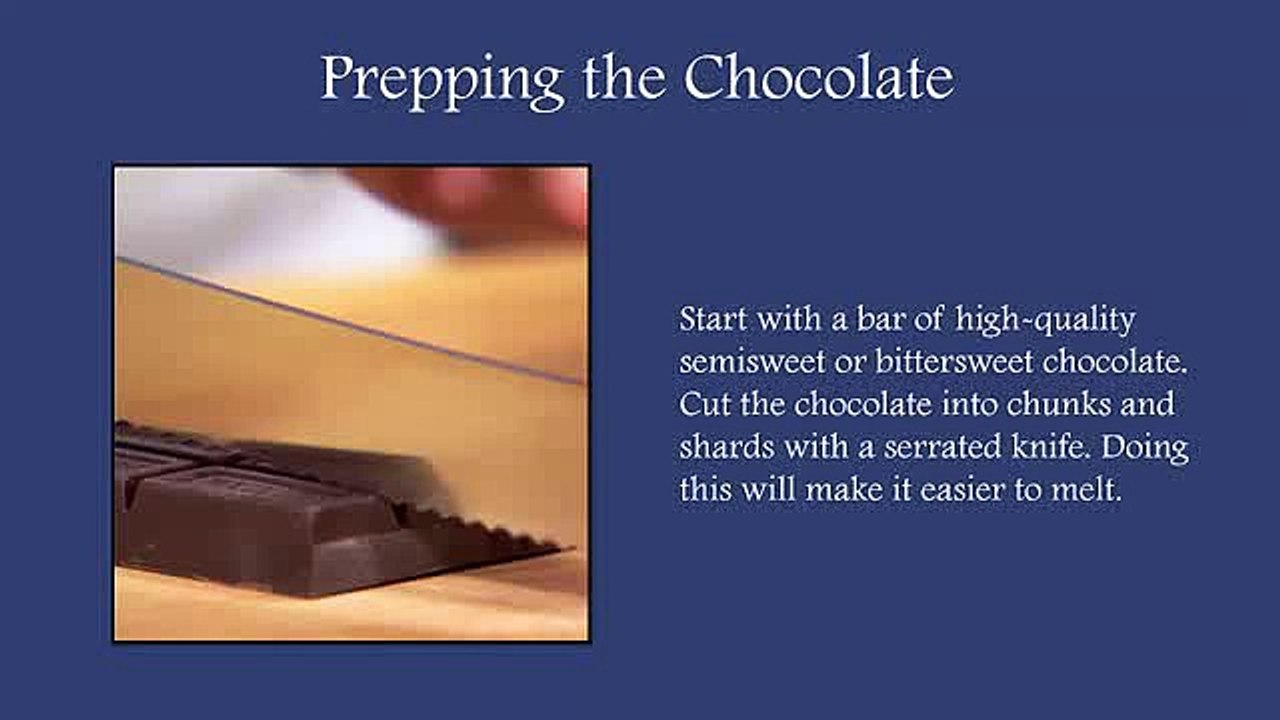Guidelines to Melt a Chocolate