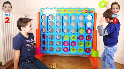 CHALLENGE PUISSANCE 4 GÉANT - Swan VS Néo - Giant Connect 4 - Mega 4 in line