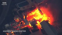 California wildfires- Blazes rip through wine valleys - BBC News