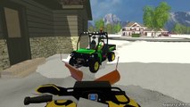 FS15: Multiplayer Snow Plowing With F150, ATV & Gator!