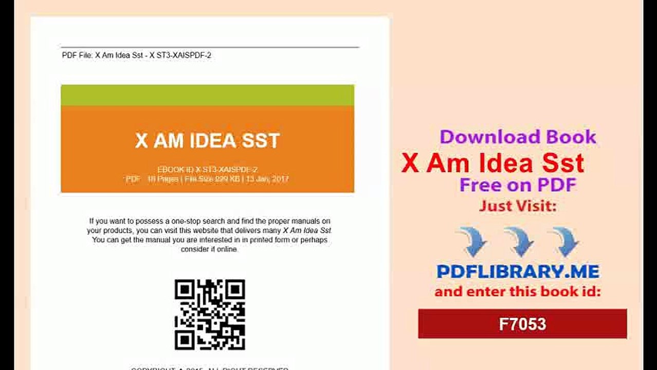 X Am Idea Sst