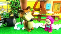 Маша и Медведь Конструктор бассейн с горкой Собираем играем Masha and the Bear Compilation