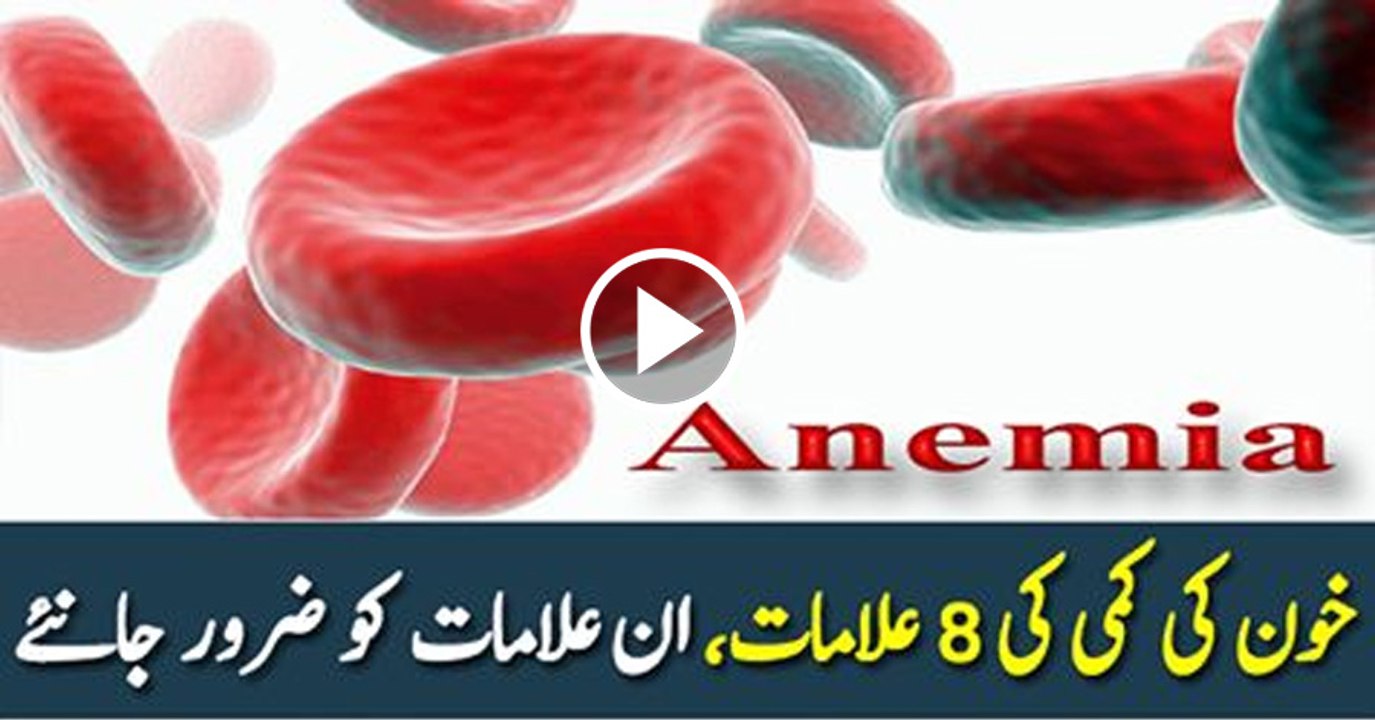 Symptoms Of Anemia in Urdu video Dailymotion