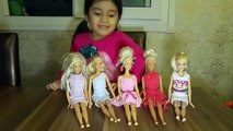 DIY / Kendin Yap / 5 Farklı Barbie Elbise Yapımı / 3 Dikişsiz Elbise / Barbie Kıyafet Yapımı