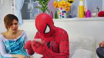 PREGNANT FROZEN ELSA vs DOCTOR SPIDERMAN Baby is born! Drowning Spiderman rescued! Superhero Fun IRL