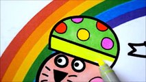 PEPPA PIG Coloring Book Pages Kids Fun Art Activities For Children Learning Rainbow Colors Bicycles