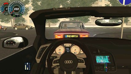 City Car Driving Audi R8 GT Spider Drive in Morning Fog HD