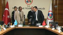 Bakan Tüfenkci, Somali Sanayi ve Ticaret Bakanı Sadık Abdullah Abdi'yi Kabul Etti