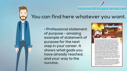 Why Do You Need Statement of Purpose Sample