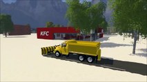 Farming Simulator new: Town Trucks Plowing Snow