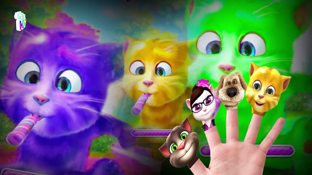 Talking Tom Cat /Talking Tom And Friends / Mega Finger Family Collection