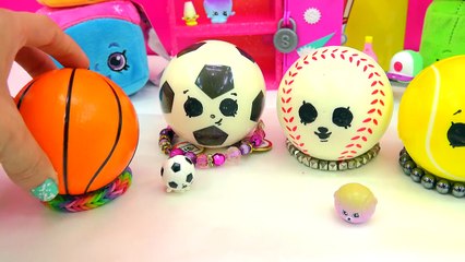 Dollar Tree DIY Shopkins Season 5 Inspired Big Sports Balls Easy Do It Yourself Painting