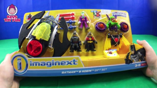 Imaginext Batman and Robin Gift Set Unboxing DC Superfriends Toys Batman & Robin Battle The Joker