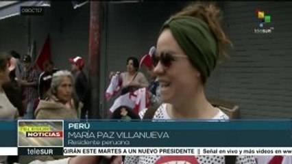 Peruanos animan a su selección de fútbol que busca cupo al Mundial