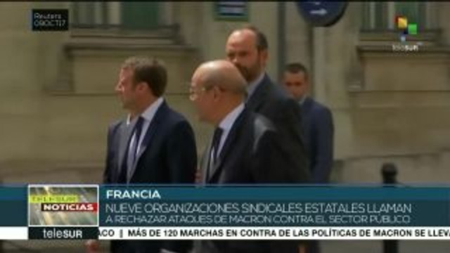 Jornada de protestas en Francia contra reformas laborales de Macron